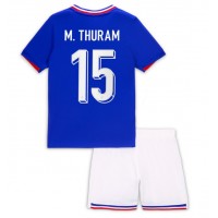 France Marcus Thuram #15 Replica Home Minikit Euro 2024 Short Sleeve (+ pants)